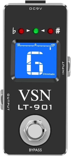 VSN Chromatic Guitar Tuner Pedal ±1 Cent LT-901