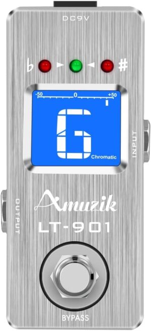 Amuzik Chromatic High Precision Guitar Tuner Pedal