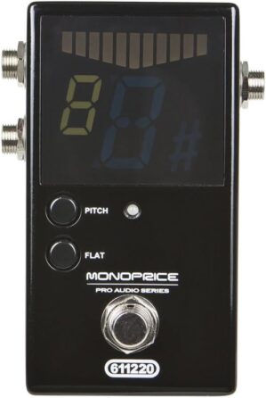 Monoprice Chromatic Pedal Tuner – Black, Stage Right