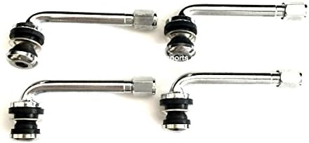 AVN Motorsports Chrome Tire Valve Stems 90 Degree