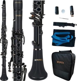 KAYATA Clarinet With Black Ebonite Body And Nickel Keys