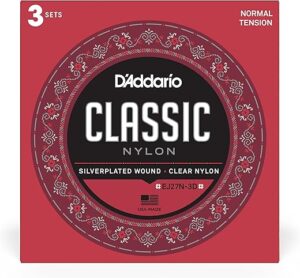 D'Addario Classic Nylon Guitar Strings EJ27N 3-Pack