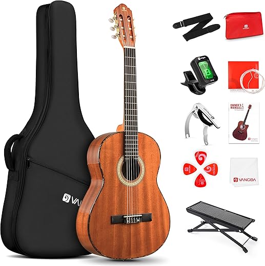 Vangoa Classical Guitar 4/4, 39 Inch Nylon