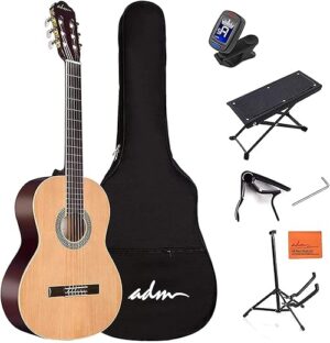 adm Classical Nylon Strings Acoustic Guitar Bundle