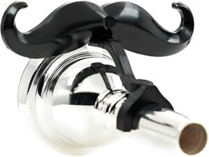 Brasstache Clip-On Mustache for Small Shank Mouthpieces