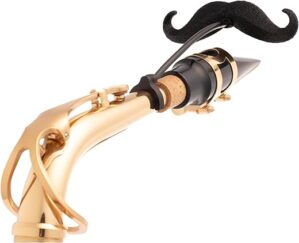 Brasstache Clip-on Mustache For Tenor/Bari Saxophone