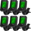 Sound harbor Clip On Tuner for All Instruments (6 Pack)
