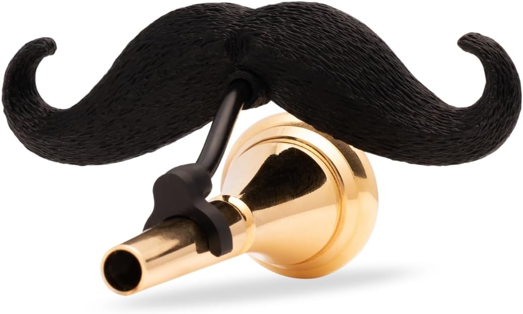 Brasstache Clip-On XL Mustache for Brass Mouthpiece