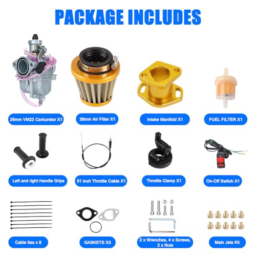 CMIYETO VM22 Carburetor Kit For Mini Bike - Image 4