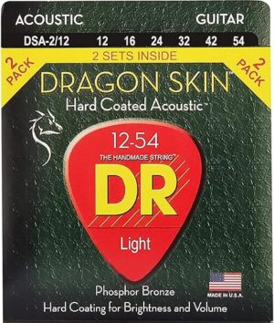 DR Strings Coated Phosphor Bronze Acoustic Strings, Light