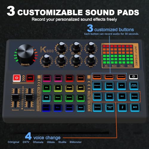 CofeLife Podcast Equipment Bundle, 48V Condenser Microphone - Image 3