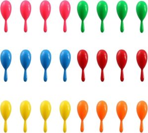 DUNCHATY Colorful Neon Maracas For Kids Fiesta
