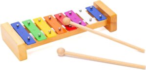 CeleMoon Colorful Wooden Xylophone Glockenspiel for Kids