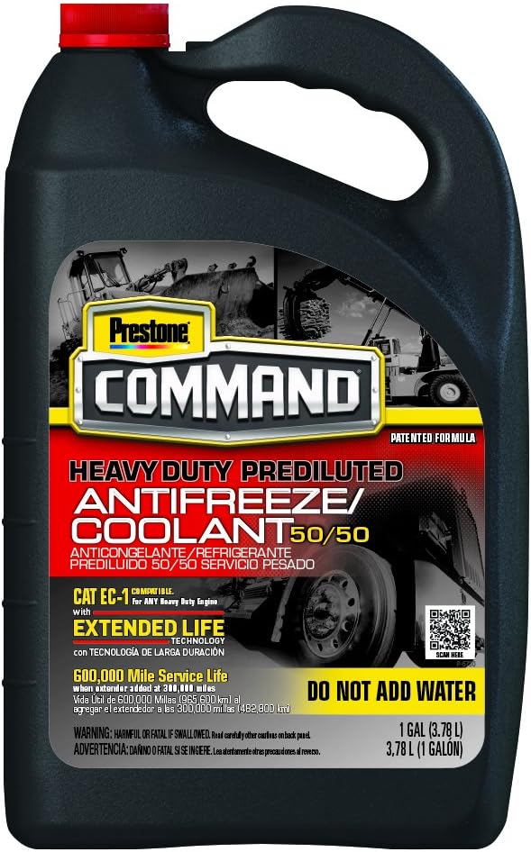 Prestone Command Nitrited ELC Antifreeze Coolant, 1 Gallon