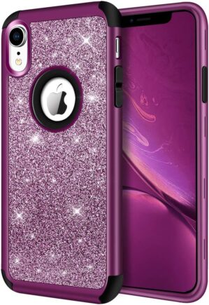 Hython Compatible With iPhone XR Bling Armor Case