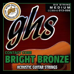 GHS Strings Contact Core Bright Bronze Acoustic Strings – Model: CCBB40