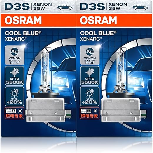DAMA Automotive Lighting Cool Blue Xenarc HID Bulbs 66340CB