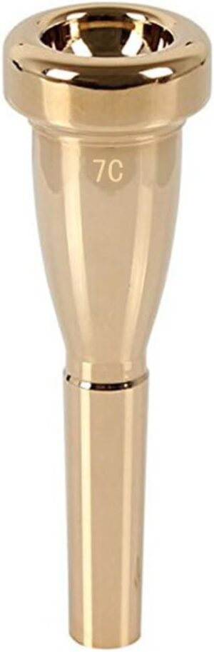 traderplus Copper Alloy Trumpet Mouthpiece (7C, Golden)