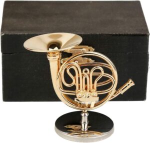Seawoo Copper Miniature French Horn With Stand