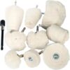 Hiqalty Cotton Polishing Wheel Kit for Drill