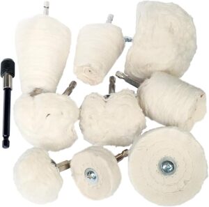 Hiqalty Cotton Polishing Wheel Kit for Drill
