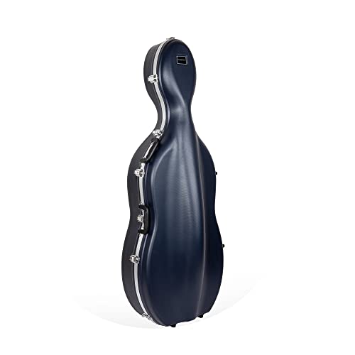 Crossrock ABS Molded Blue Cello Case With Wheels - Image 3