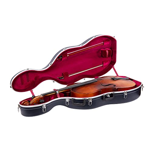 Crossrock ABS Molded Blue Cello Case With Wheels - Image 2
