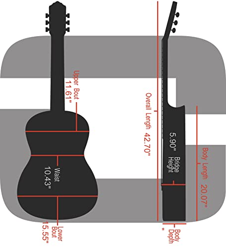 Crossrock Hard-Shell Guitar Case For 12-Frets 000/OM - Image 5