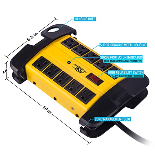 CRST Heavy Duty Power Strip, 10-Outlets, 3165047 - Image 3