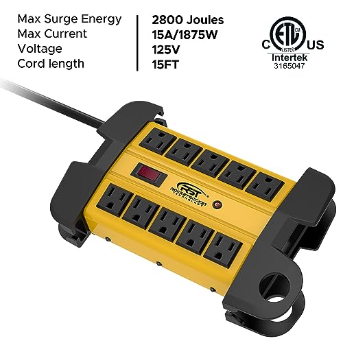 CRST Heavy Duty Power Strip, 10-Outlets, 3165047 - Image 2