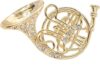 chelseachicNYC Crystal French Horn Brooch Pin