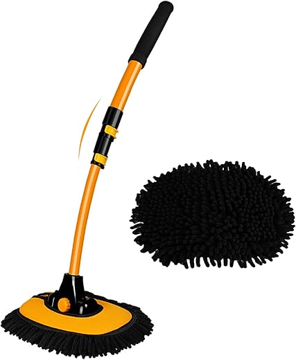 Harazaqa Curved Car Cleaning Brush With Telescopic Handle