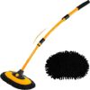 WillingHeart Curved Car Wash Brush With 43″ Handle
