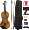 Cecilio CVN-500 Ebony Violin with Prelude Strings