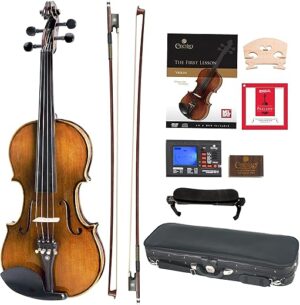 Cecilio CVN-600 4/4 Solidwood Violin With Prelude Strings