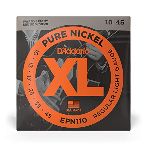 D'Addario XL Pure Nickel Electric Guitar Strings EPN110 - Image 2