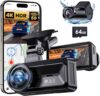 COOLCRAZY Dash Cam Front And Rear, 4K Dual
