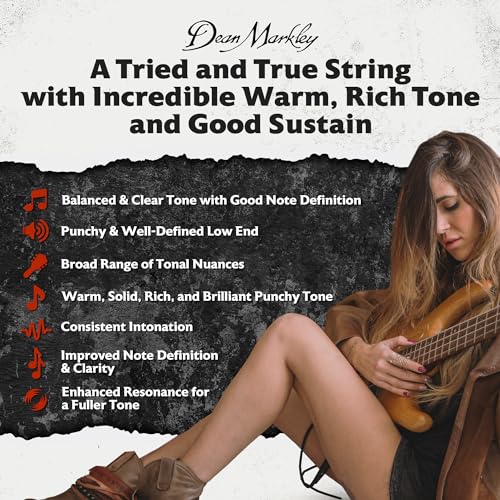 Dean Markley SR2000 Stainless Steel Bass Guitar Strings 6 String Set - Image 3
