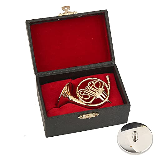 Deizang Copper Miniature French Horn With Case - Image 3