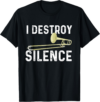 Funny Trombone Shirts Destroy Silence Trombone Player T-Shirt