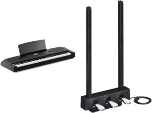 YAMAHA DGX670B 88-Key Weighted Digital Piano With LP1B 3-Pedal Unit