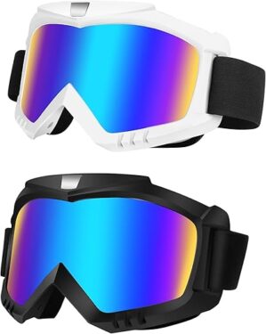 Lievermo Dirt Bike & Motorcycle Goggles 2 Pack