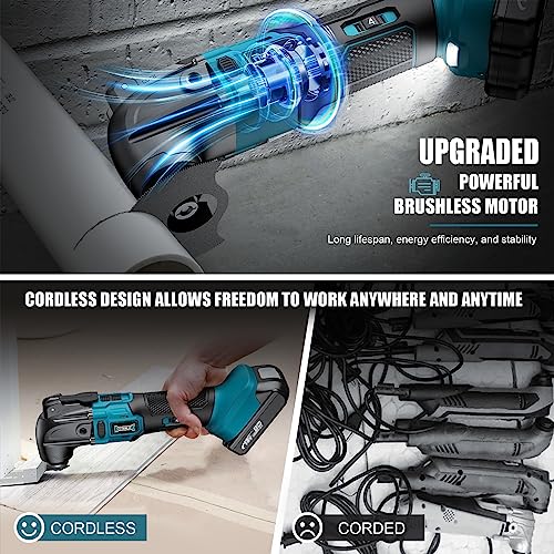 DIYtoolifz Cordless Oscillating Tool, 6 Variable Speed - Image 3