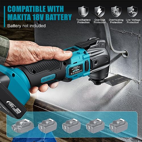 DIYtoolifz Cordless Oscillating Tool, 6 Variable Speed - Image 2