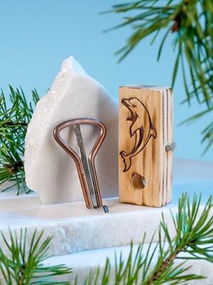Shamanicshop Dolphin Harp With Carrying Case