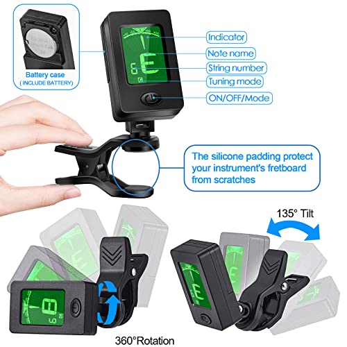 DOMMI Capo, Picks, Accessories With Tuner - Image 4