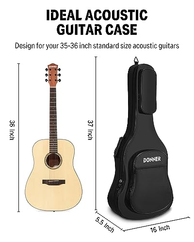 Donner 36 Inch Acoustic Guitar Gig Bag - Image 2