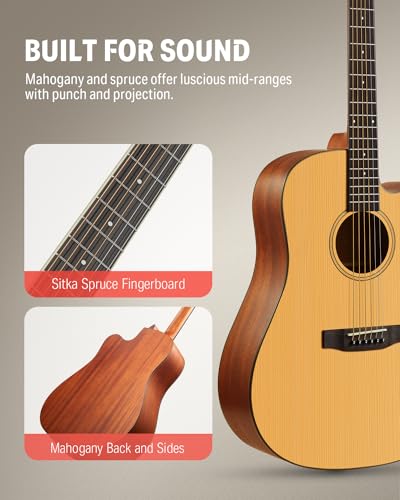 Donner 41β Acoustic Guitar Bundle For Beginners - Image 2
