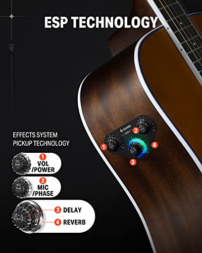 Donner Acoustic Electric Guitar Kit With Effects - Image 3