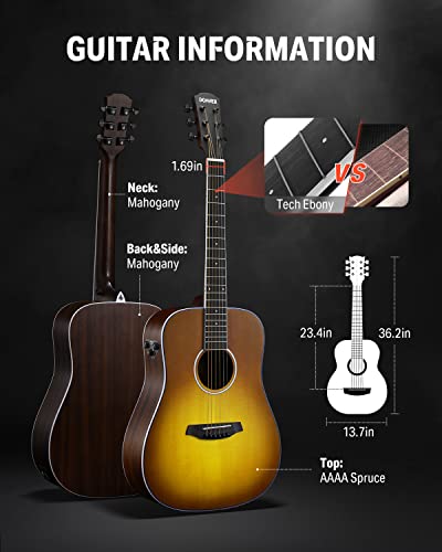 Donner Acoustic Electric Guitar Kit With Effects - Image 2